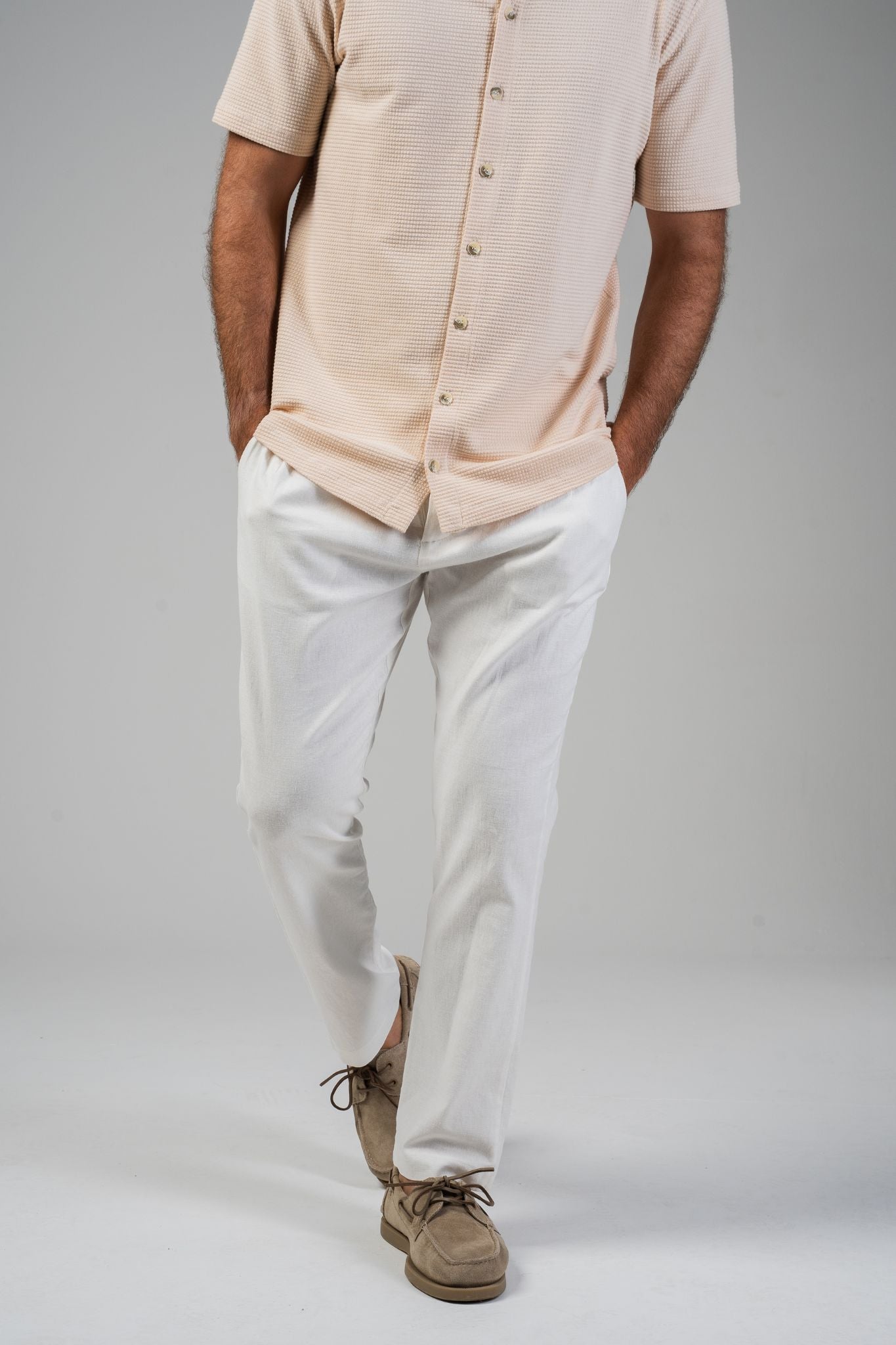 Calça Portofino Linen Pants - Off-White