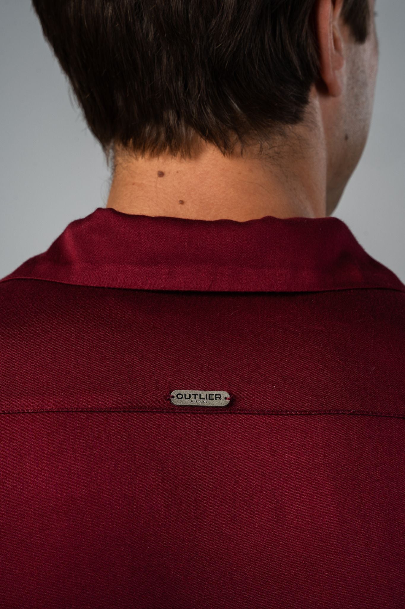 Palermo Satin Shirt - Bordeaux