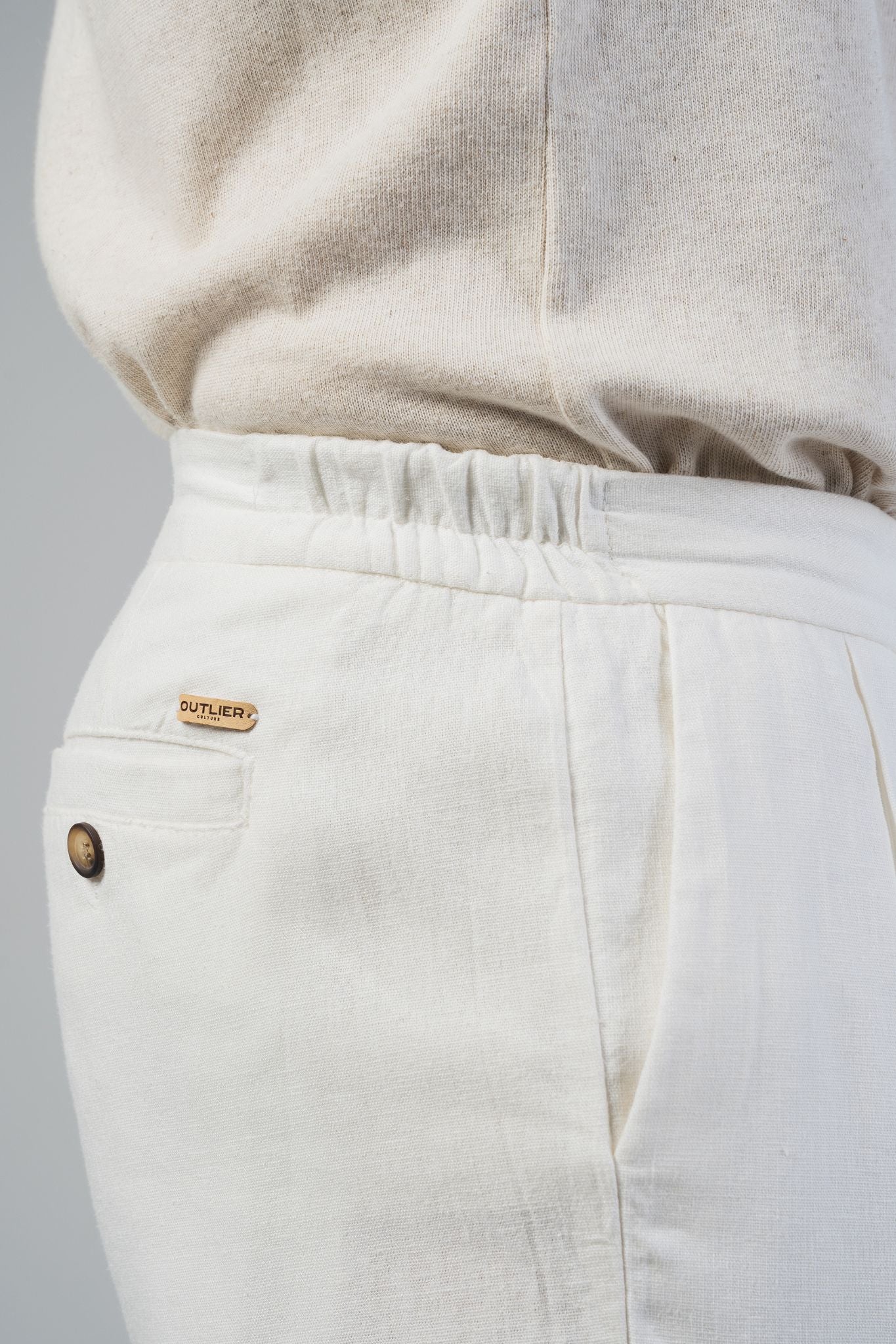 Calça Portofino Linen Pants - Off-White