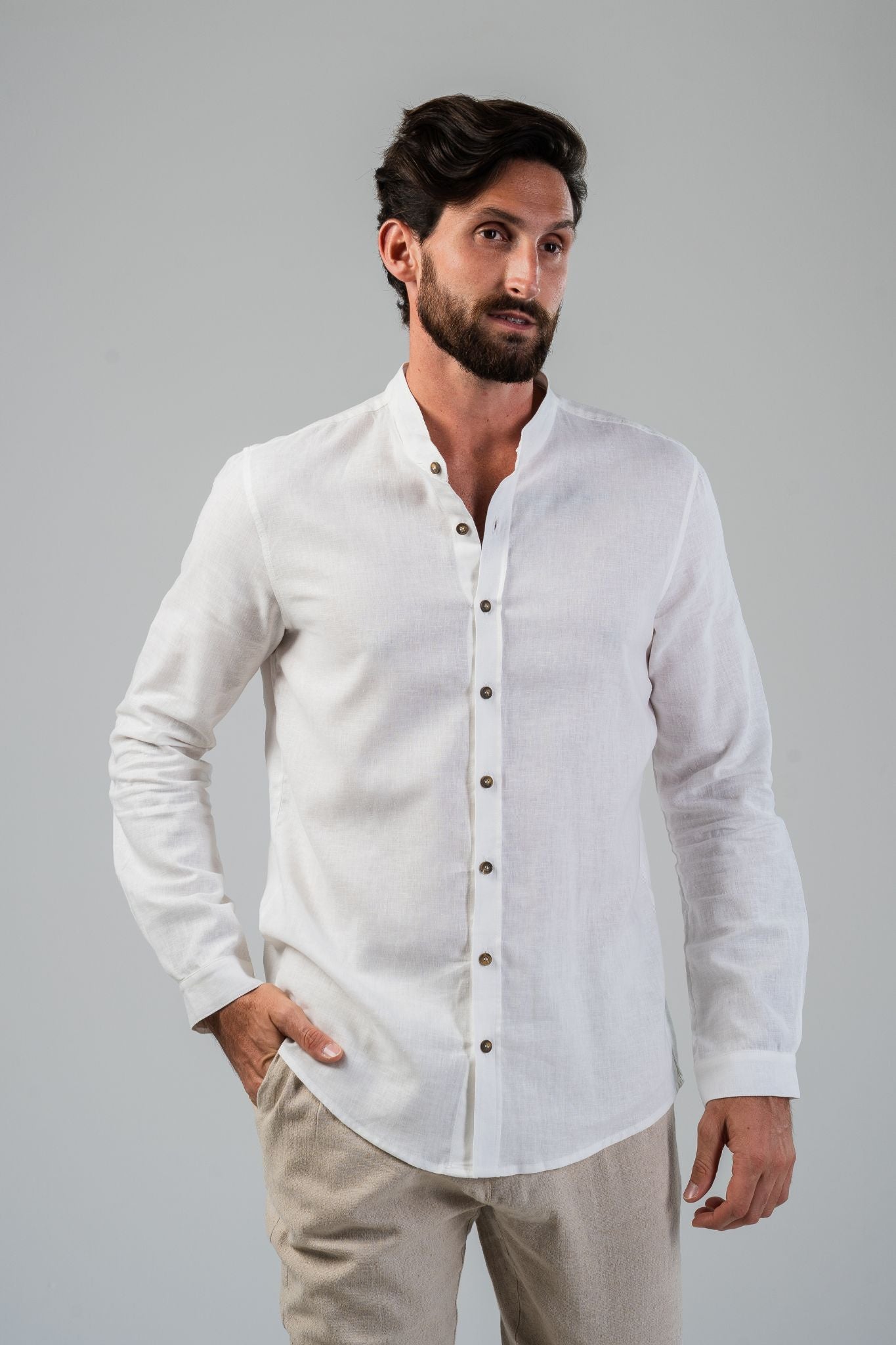 Dolce Vita Linen Shirt - Off-White