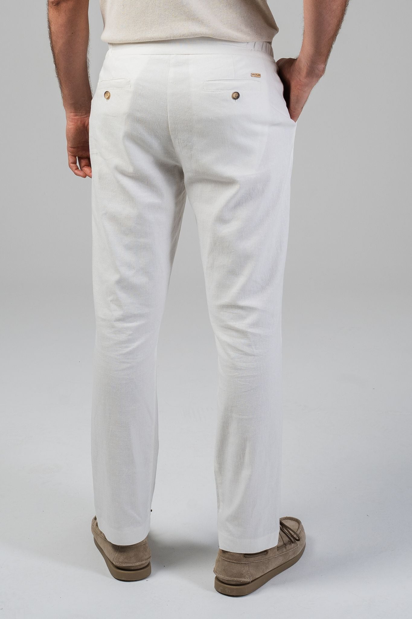 Calça Portofino Linen Pants - Off-White