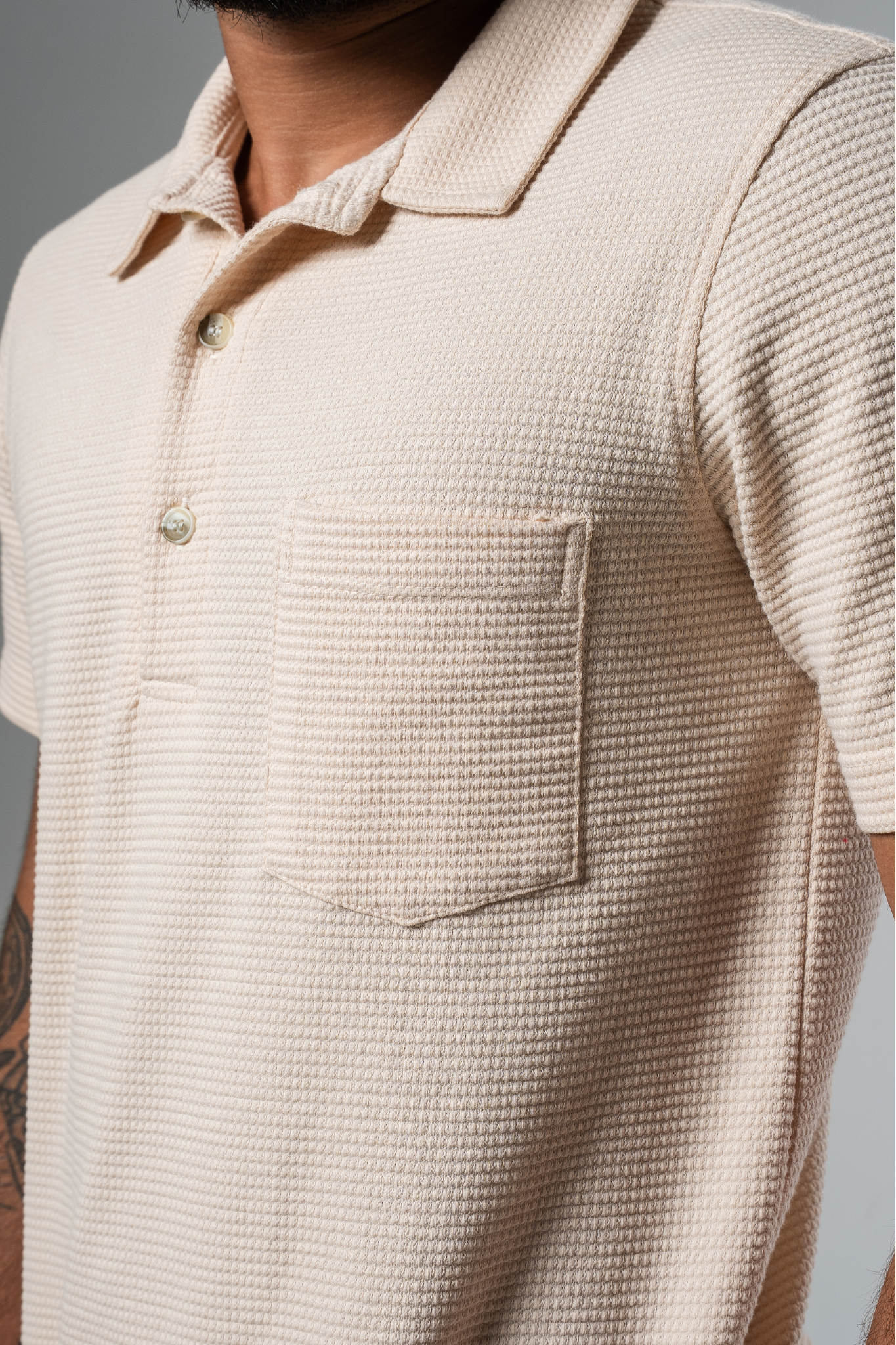 Valencia Waffle Knit Polo