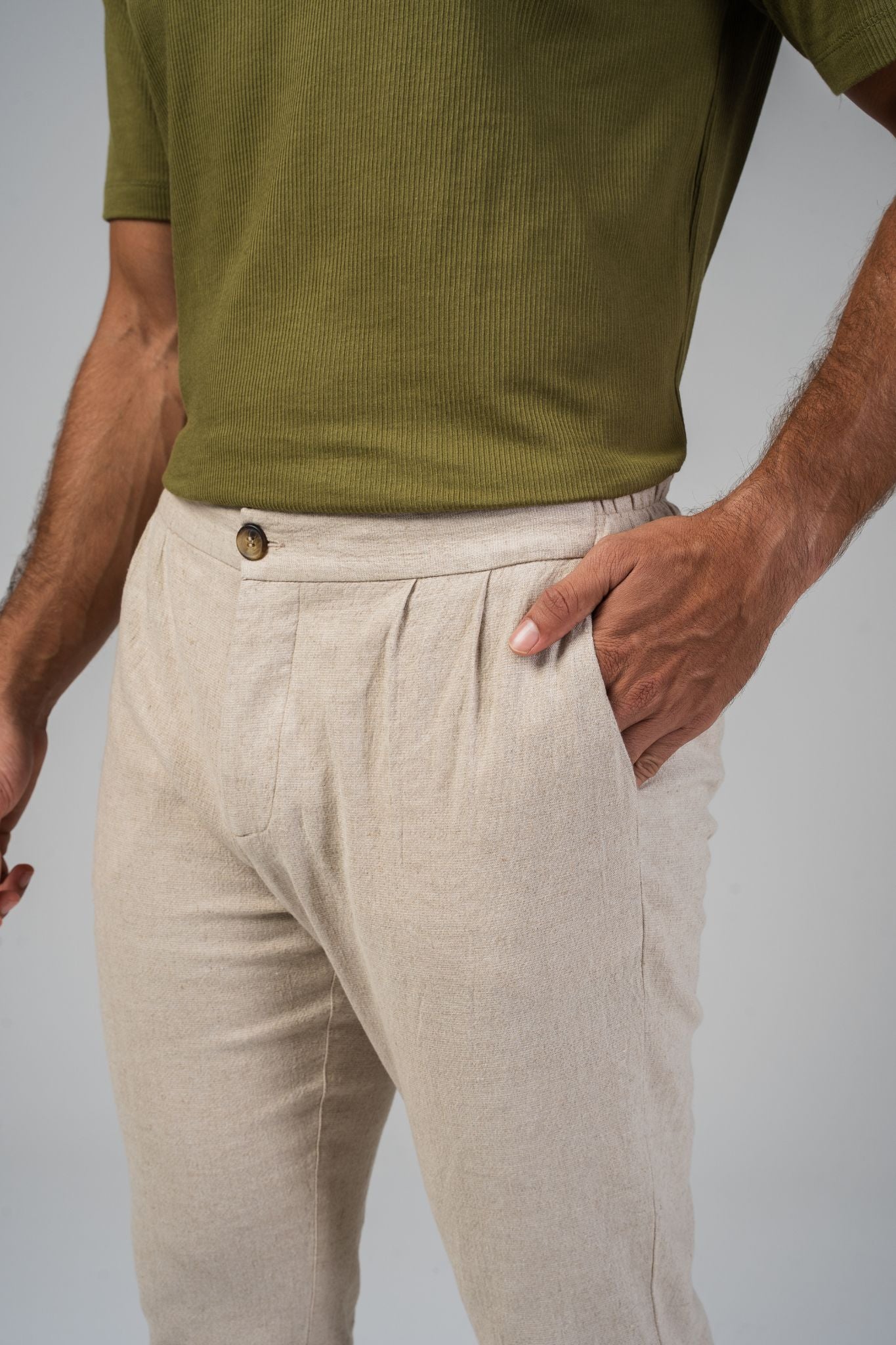 Calça Portofino Linen Pants - Linho Natural
