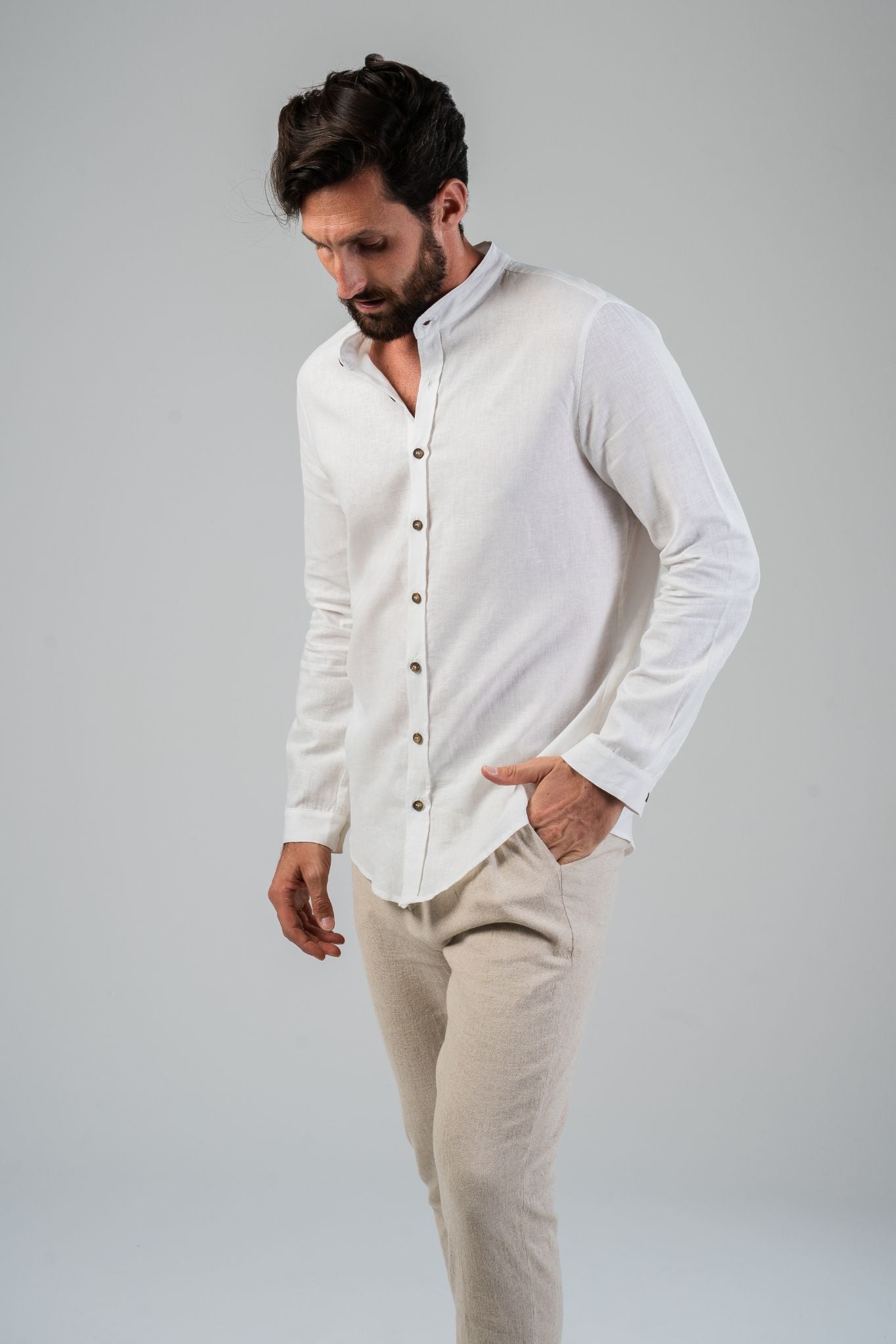 Dolce Vita Linen Shirt - Off-White