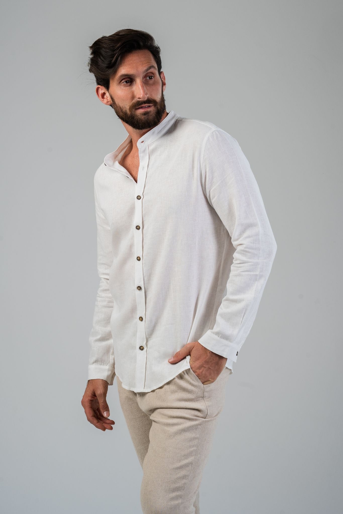 Dolce Vita Linen Shirt - Off-White
