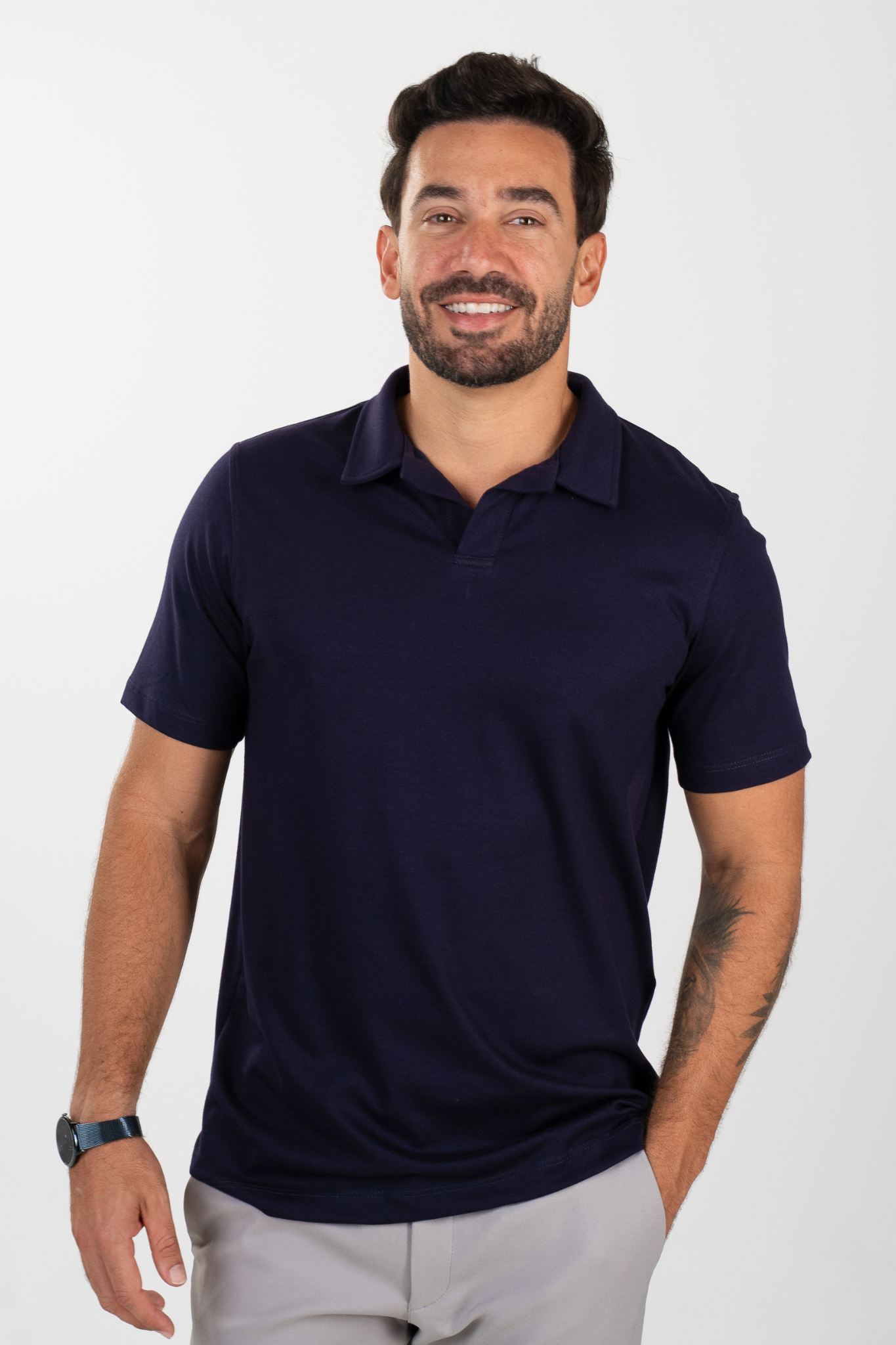 Polo Always On - Navy blue