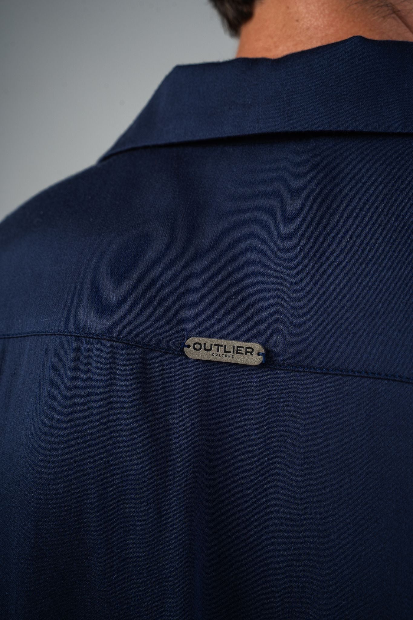 Palermo Satin Shirt - Navy Blue