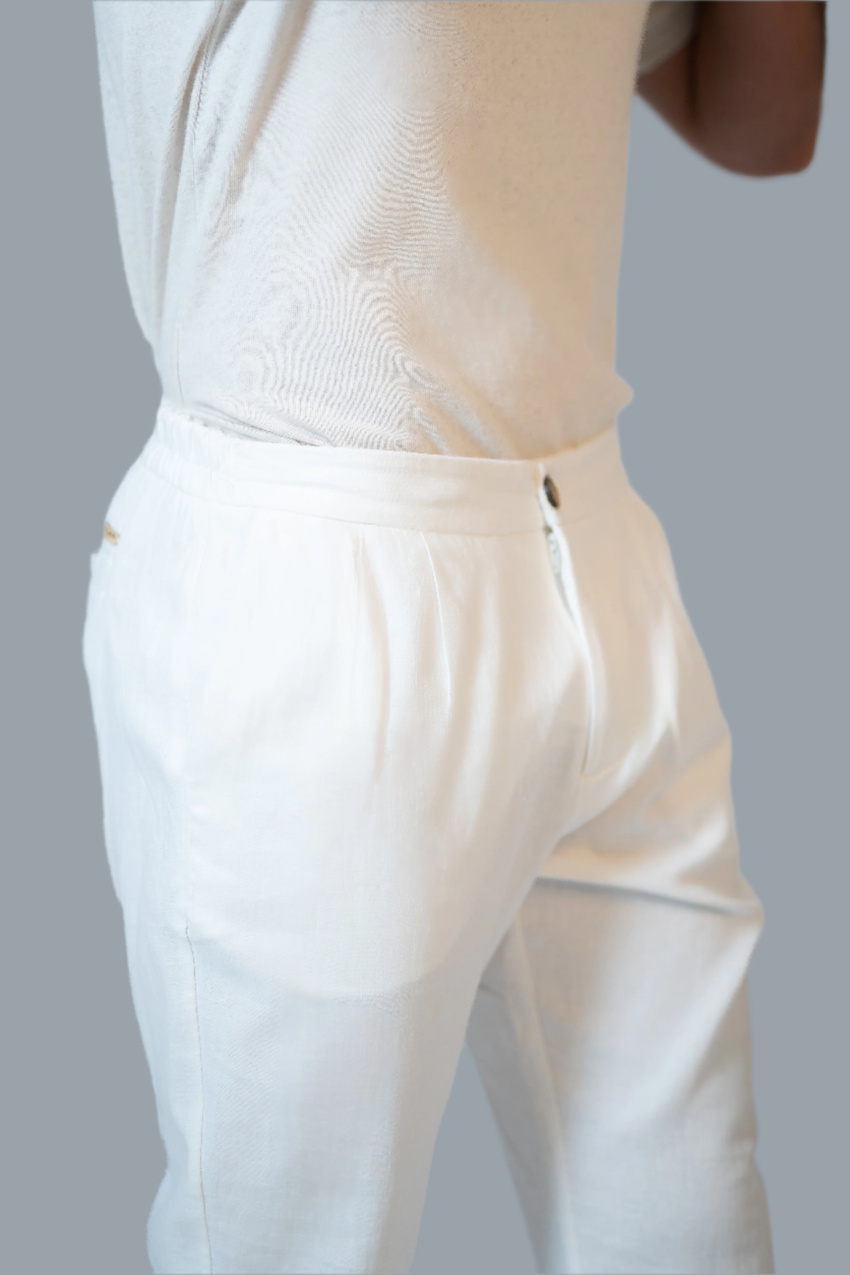 Calça Portofino Linen Pants - Off-White