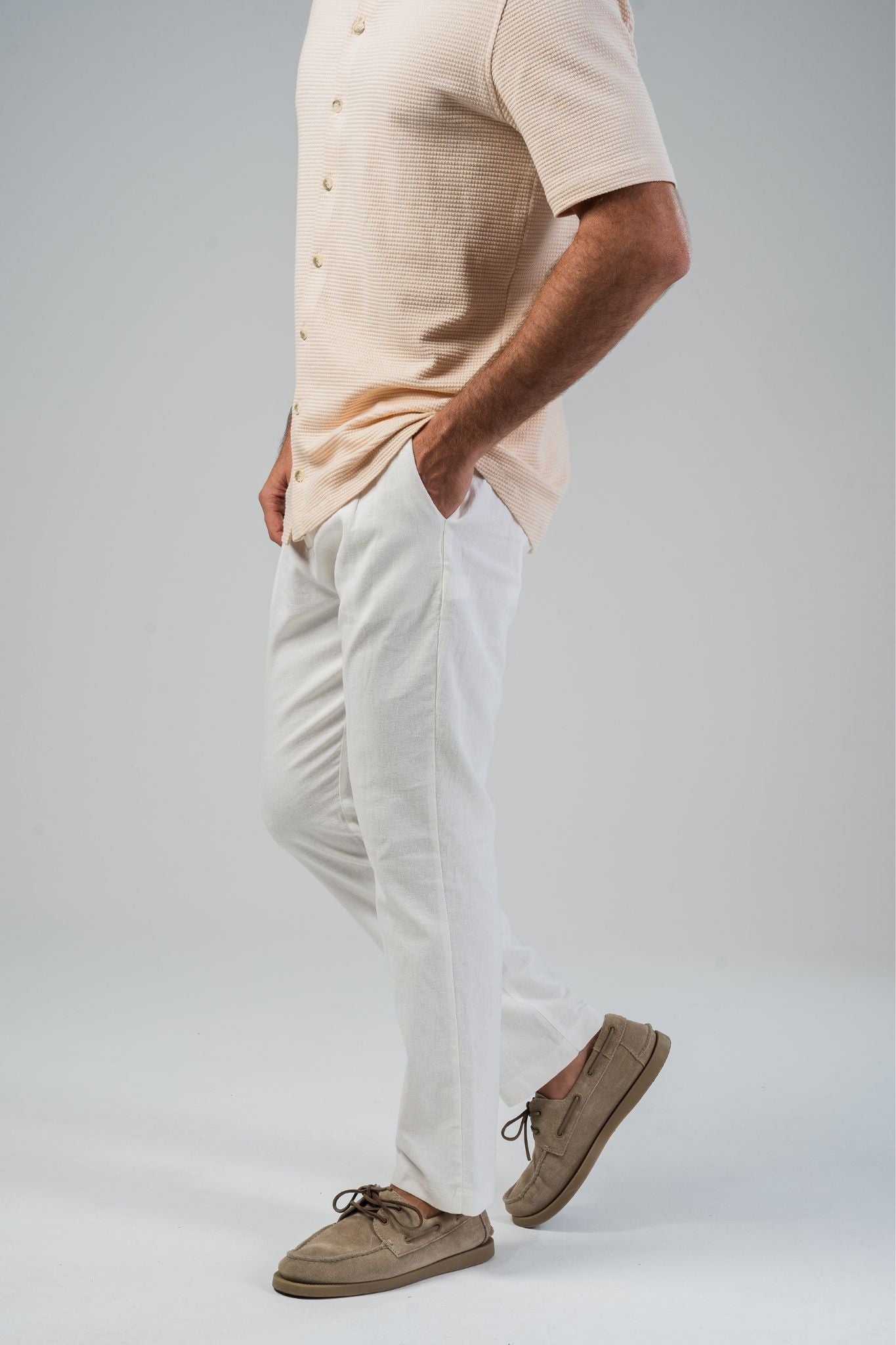 Calça Portofino Linen Pants - Off-White