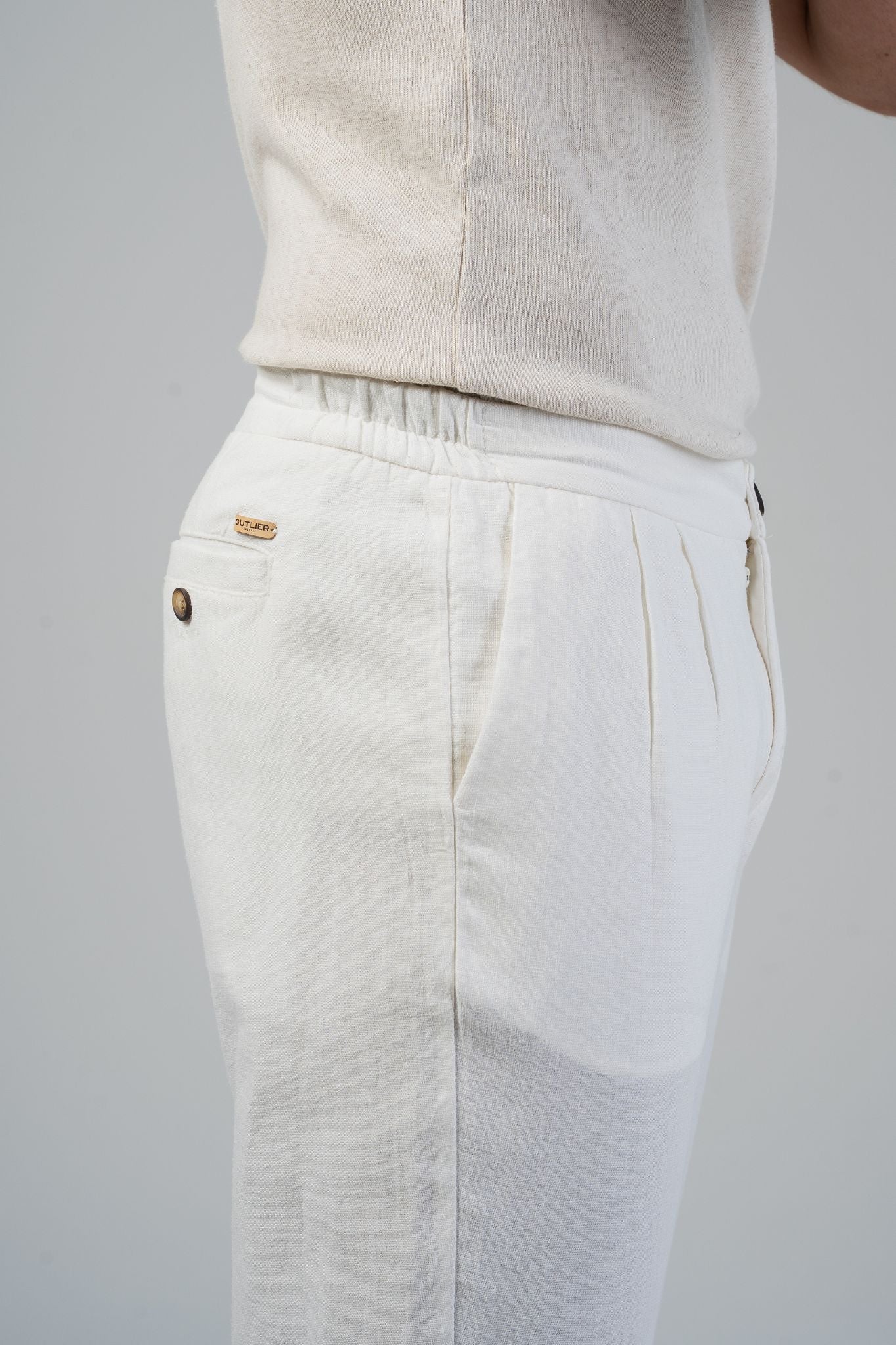 Calça Portofino Linen Pants - Off-White