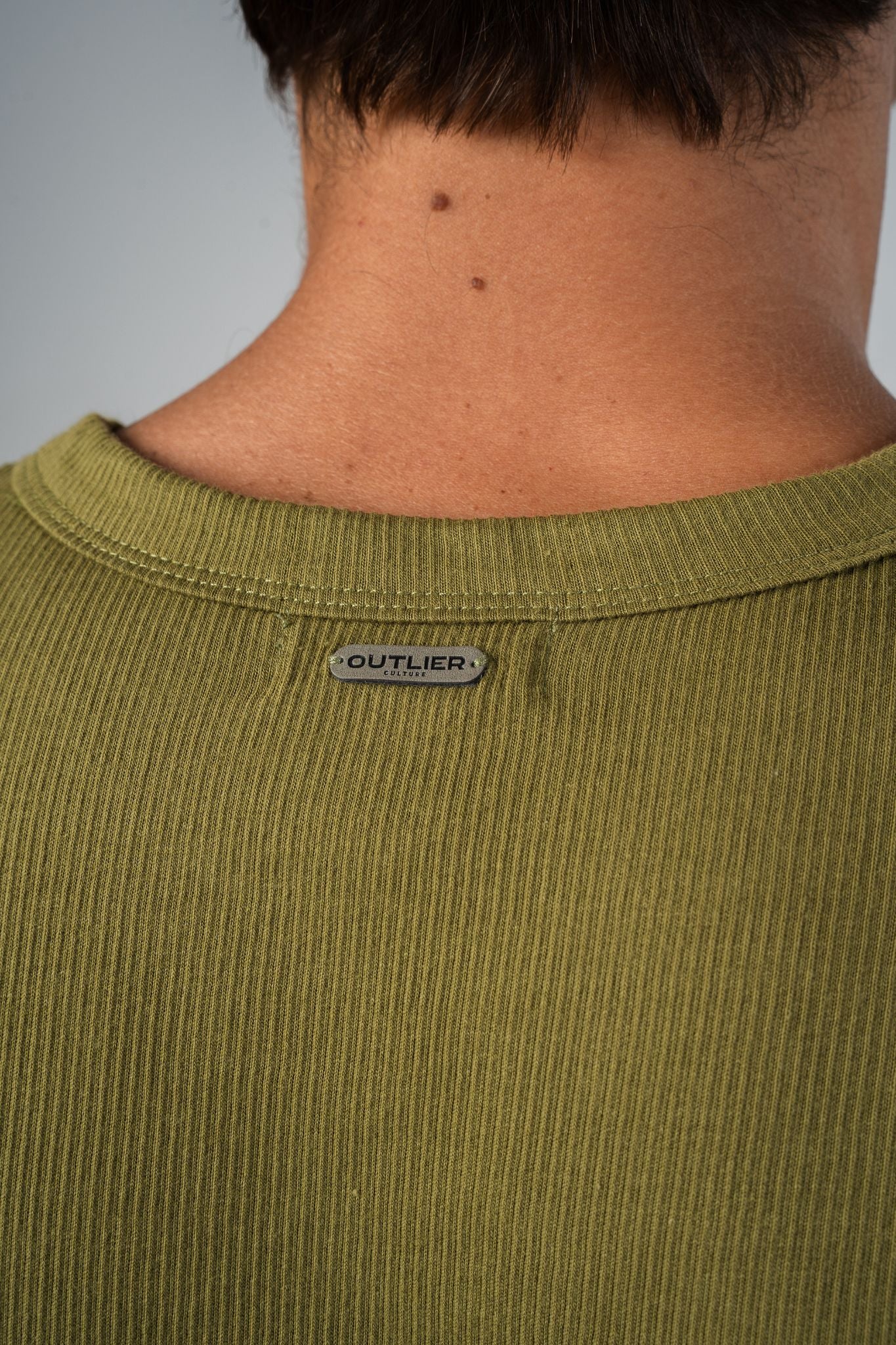 Heritage Ribbed Tee - Army Green