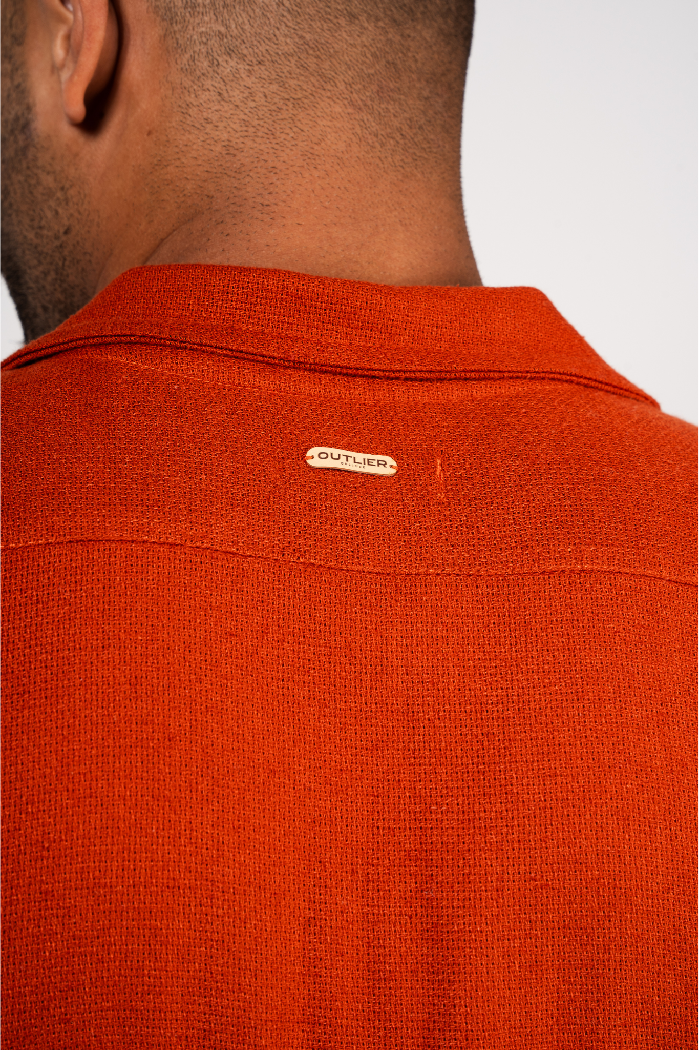 RIVIERA LINEN RUSTIC SHIRT -  TERRA COTTA