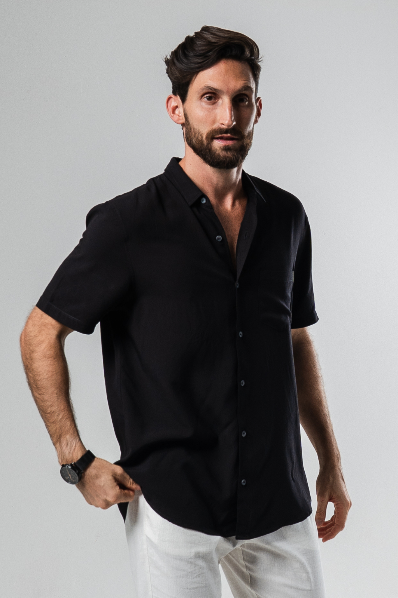 Lyocell Breeze Shirt - Black