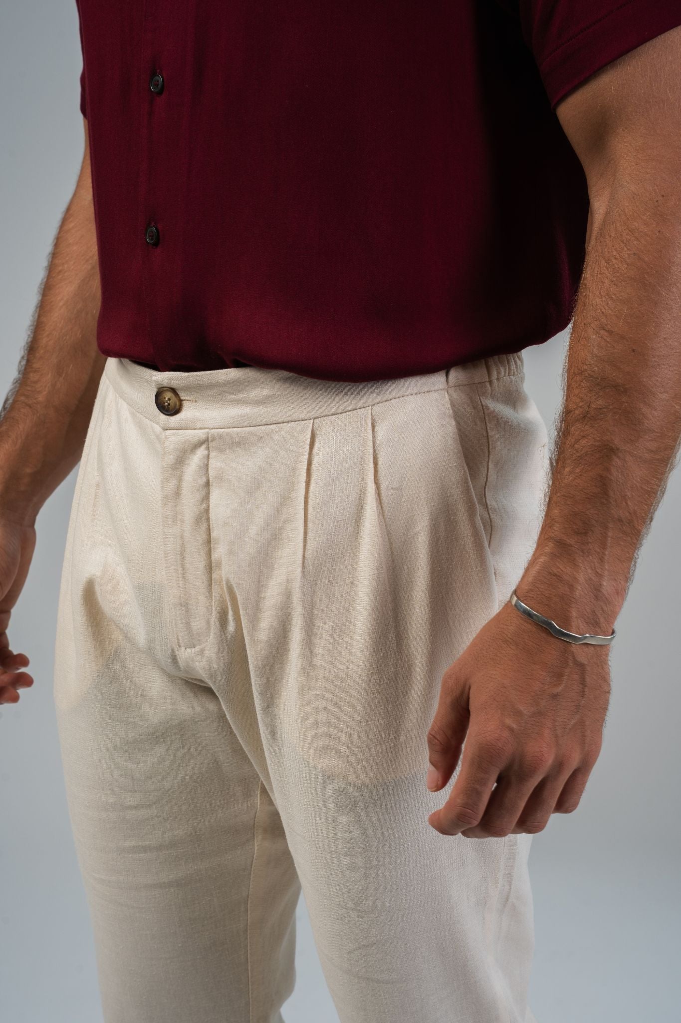 Calça Portofino Linen Pants - Quaker