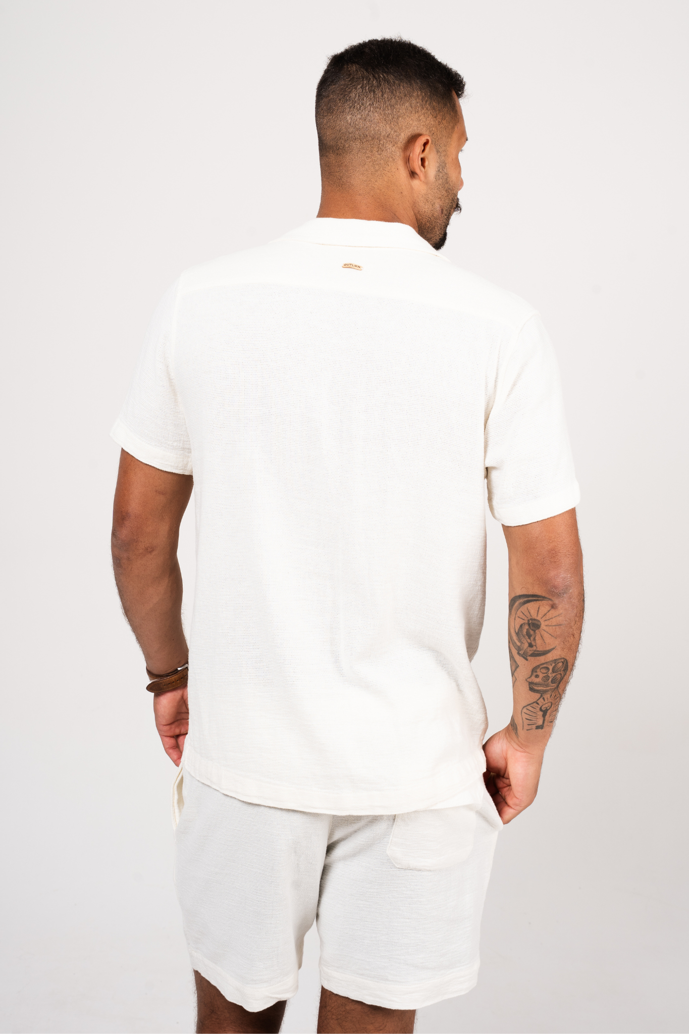 Riviera Linen Rustic Shirt - Off-White